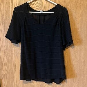 Counterparts Black Textured Blouse